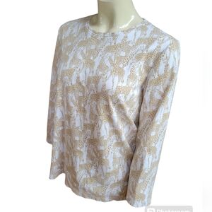 size large 100% cotton giraffe print top